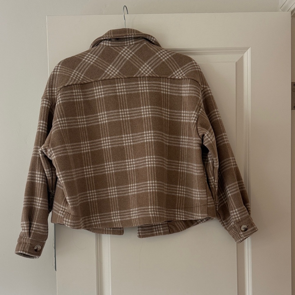 Plaid Wool Blend Jacket - Picture 6 of 8